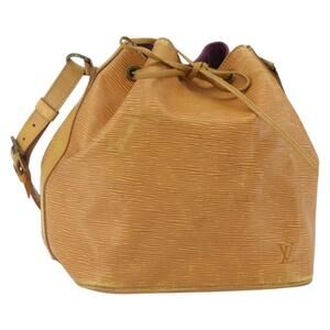 LOUIS VUITTON Epi Petit Noe Shoulder Bag Yellow M44109 LV Auth ka711